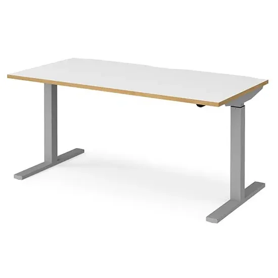 Elev Electric Height Adjustable Desk - White Oak