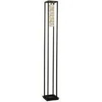 Elevator Crystal Glass Floor Lamp - Black, Metal