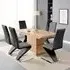 Elgin Convertible Dining Table with 6 Demi Chairs - Sonoma Oak