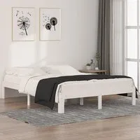 Eliada King Size Bed Frame - White, Solid Pine alternate view