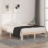 Eliada Small Double Bed Frame - Natural, Pine Wood