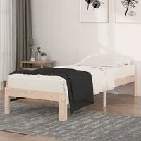 Eliada Small Single Bed Frame - Natural, Pine Wood