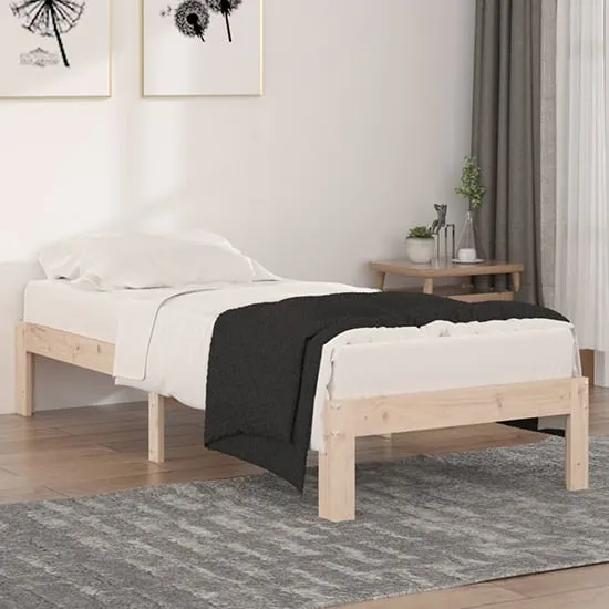 Eliada Small Single Bed Frame - Natural, Pine Wood image