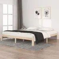 Eliada Super King Size Bed Frame - Natural, Pine Wood