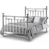 Eliot King Size Bed Frame - Chrome, Metal