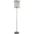 Elise 2 Light Floor Lamp with Crystal Drops - Chrome