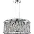Elise 4 Light Ceiling Fitting with Crystal Drops - Chrome