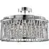 Elise 5 Light Ceiling Fitting with Crystal Drops - Chrome