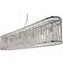 Elise 8 Light Crystal Bar Pendant Light - Chrome
