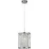 Elise Crystal Glass Pendant Light - Chrome