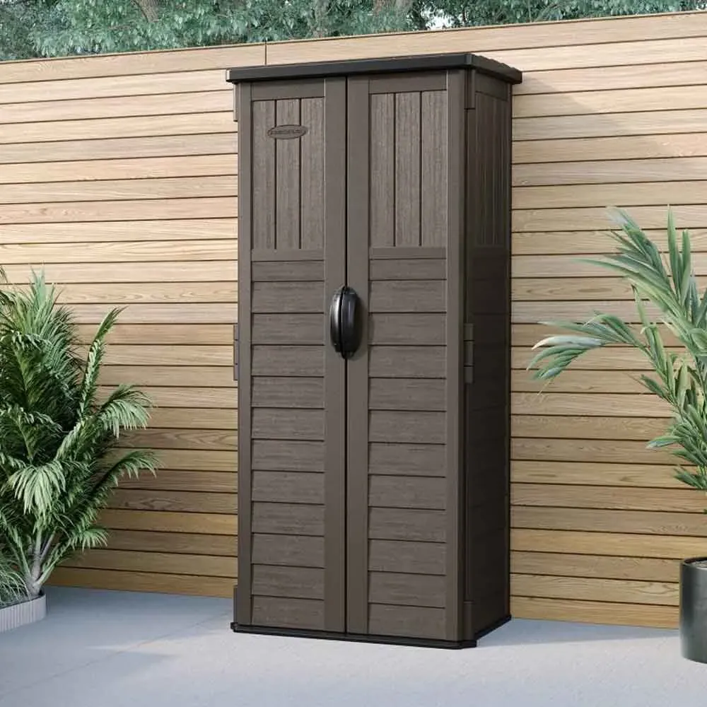 Elite Reinforced Resin Garden Storage Cabinet - Stone Grey product
