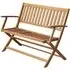 Eliza Folding Garden Bench - Natural, Acacia