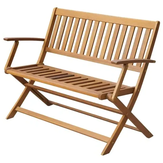 Eliza Folding Garden Bench - Natural, Acacia