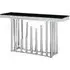 Elizak Console Table - Black, Stainless Steel