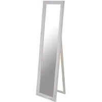 Elizak Rectangular Cheval Mirror - White