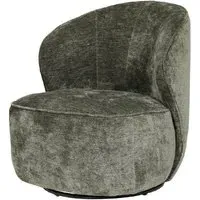Elkhart Velvet Swivel Accent Chair - Green