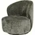 Elkhart Velvet Swivel Accent Chair - Green