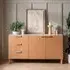 Elkhorn Wooden Sideboard with 3 Drawers - Sand