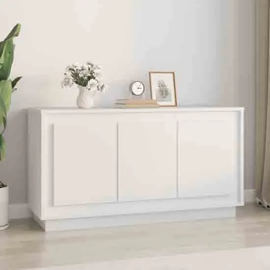 Elkin 3-Door Sideboard - White, Engineered Wood