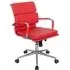 Elkton Office Chair with Gas Lift - Red, Faux Leather