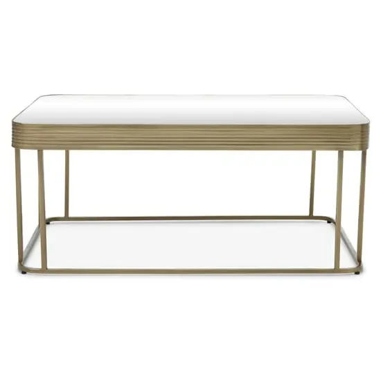 Ellice Coffee Table - Gold, Glass