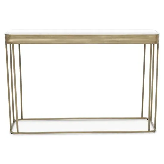 Ellice Console Table - Gold, Glass