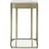 Ellice Side Table - Gold, Glass