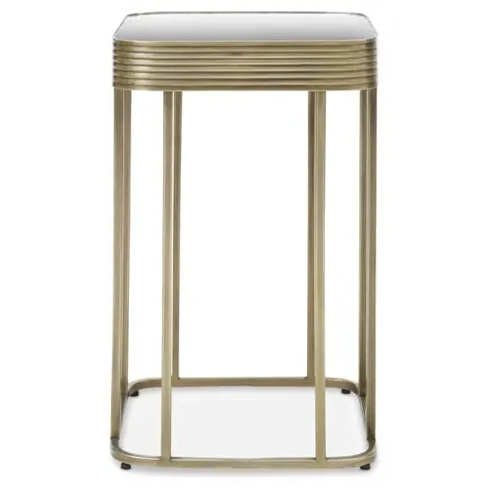 Ellice Side Table - Gold, Glass image