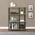 Ellicott Bookcase with 6 Shelves - Grey, Oak