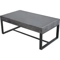 Ellis Rectangular Coffee Table - Black, Glass