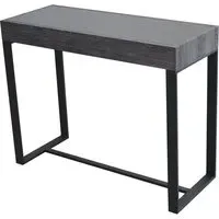 Ellis Rectangular Console Table - Black, Glass