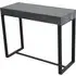Ellis Rectangular Console Table - Black, Glass