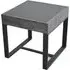 Ellis Square End Table - Black, Glass