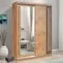 Elmira 150cm Wardrobe with Sliding Doors - Lancelot Oak