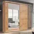Elmira 200cm Wardrobe with Sliding Doors - Lancelot Oak