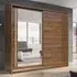 Elmira 200cm Wardrobe with Sliding Doors - Walnut