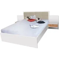 Elmira Double Bed with Bedside Cabinet - Anderson Pine