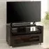 Elmira Milan TV Stand with Glass Top - Black