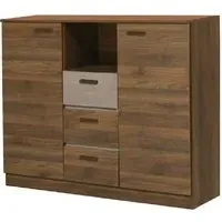 Elmira Sideboard with Storage - Walnut