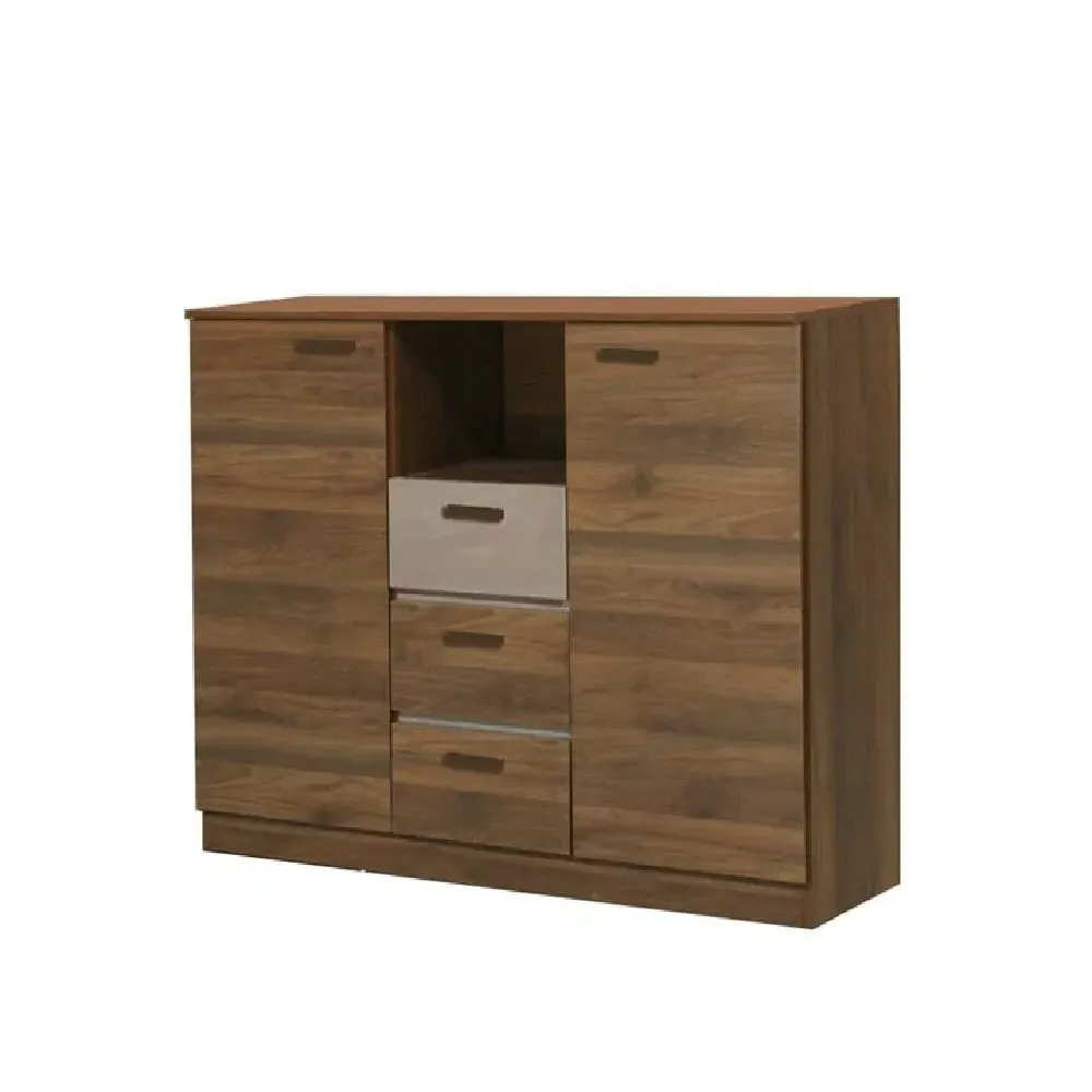 Elmira Sideboard with Storage - Walnut