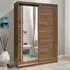 Elmira Wardrobe with Sliding Doors - Walnut