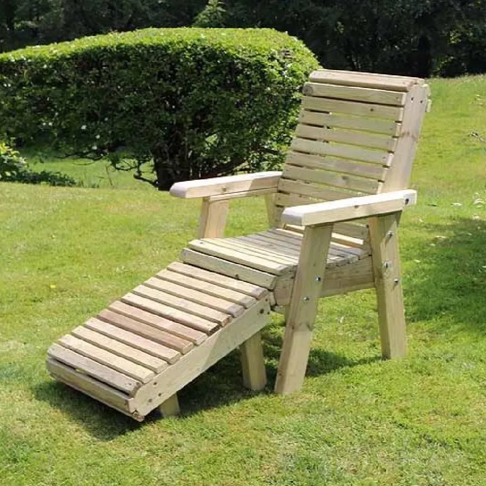 Elmira Wooden Garden Chair - Natural image