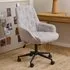 Elmont Fabric Office Chair with Height Adjustment - Beige