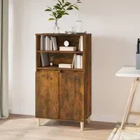 Elmont Sideboard with 2 Doors - Smoked Oak, Engineered Wood