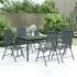 Elon Medium 7 Piece Garden Dining Set - Anthracite, Steel