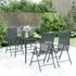 Elon Small 5 Piece Garden Dining Set - Anthracite, Steel