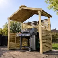 Eloro Outdoor BBQ Apex Arch - Natural, Wood alternate view