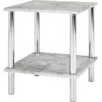 Eloy Square Side Table - Concrete Effect
