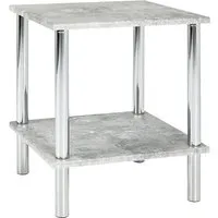 Eloy Square Side Table - Concrete Effect, MDF alternate view