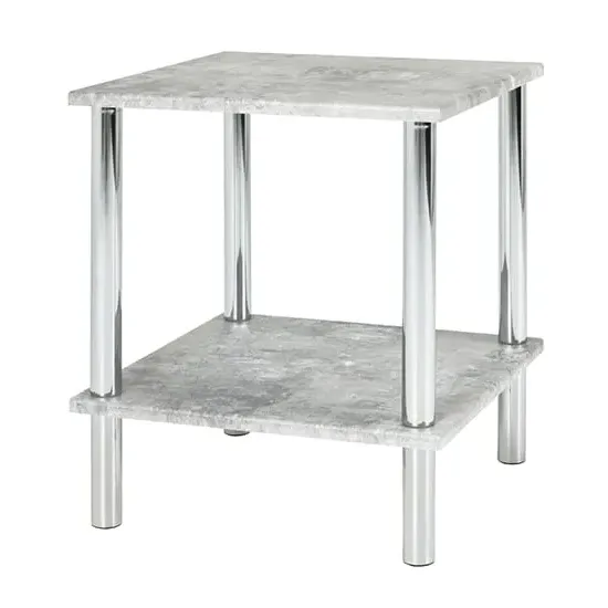 Eloy Square Side Table - Concrete Effect, MDF product